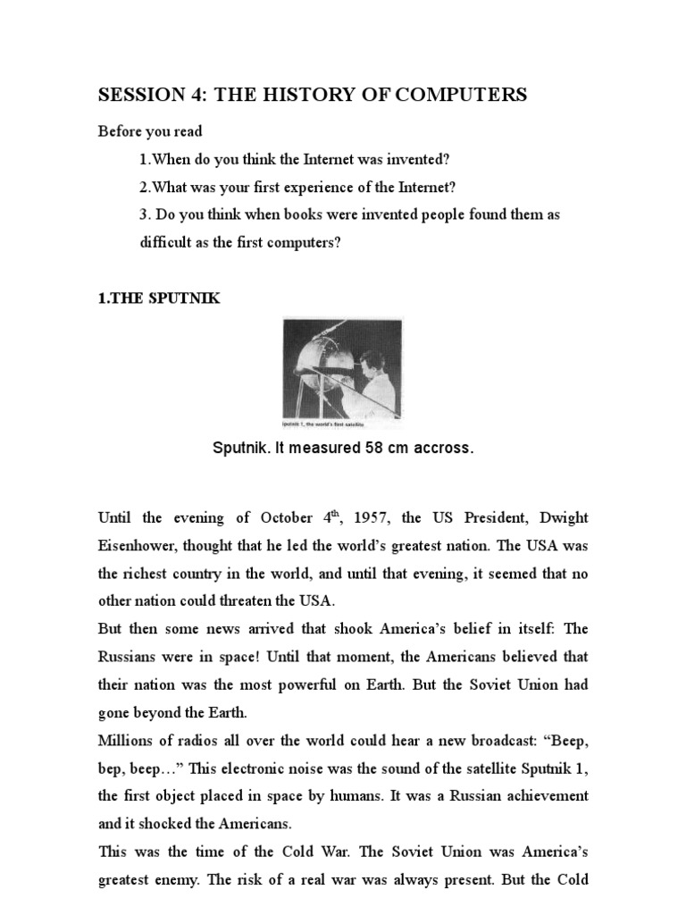 Session 4: The History of Computers | PDF | World Wide Web | Internet & Web