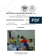 Boletín Rotario del 25 de junio de 2013