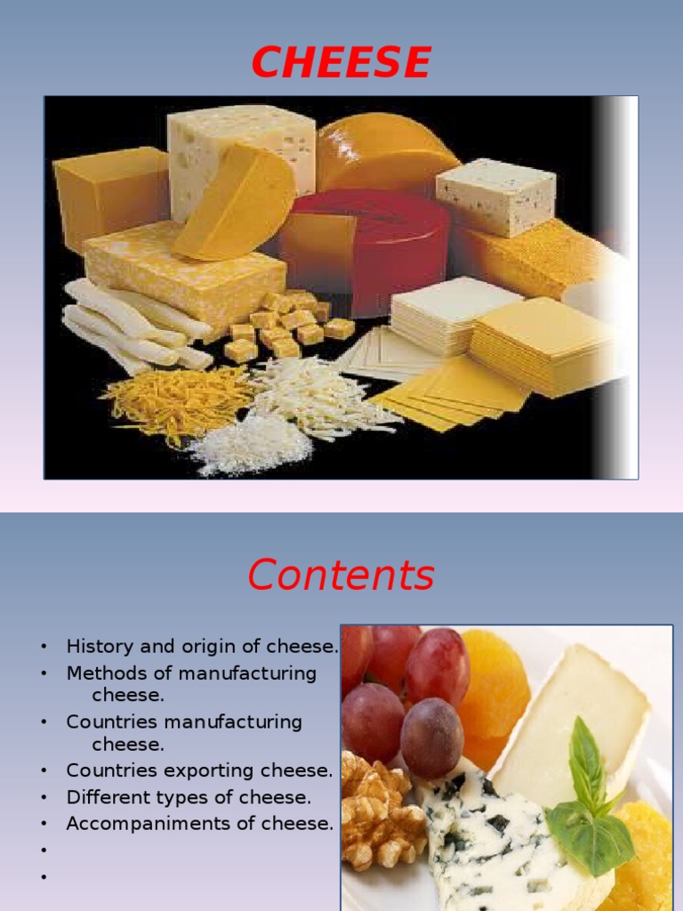 Cheese: History, Production, and Types | PDF | Cooking, Food & Wine
