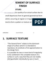 Measurement of Surface Finish