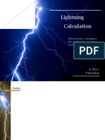 2011 Lightning Calculation Calendar
