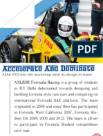 AXLR8R Formula Racing Newsletter July 2013