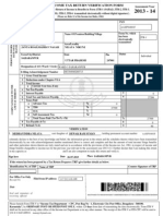 Itr-V: (Please See Rule 12 of The Income-Tax Rules, 1962)