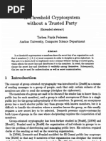 A Threshold Cryptosystem Without Trusted Party-pedersen
