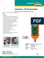 Photo/Contact Tachometer Includes A Non-Contact IR Thermometer