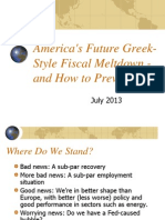 America's Future Greek-Style Fiscal Meltdown - and How to Prevent It 