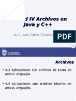 Unidad IV Archivos en Java y C++