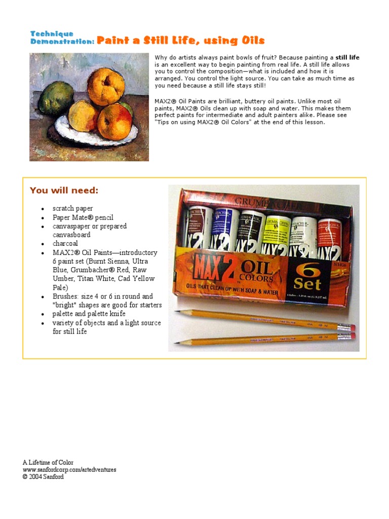 Beginner's Guide to Still Life Painting | PDF | Still Life | Visual Arts