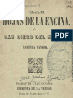 Alonso, Graciliano - Las Hojas de La Encina o San Diego Del Monte Leyenda Canaria