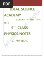 Download Complete Notes on 9th Physics by Asif Rasheed by Asif  Rasheed Rajput SN157315472 doc pdf