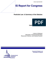 Pesticide Law: A Summary of The Statutes: Updated January 3, 2007