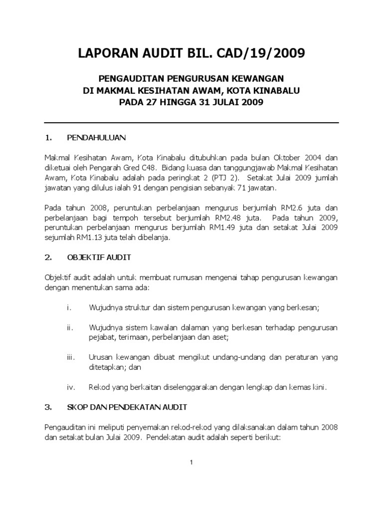 Laporan Audit Kewangan