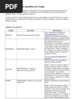 Lista Funcoes Google Docs
