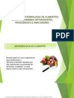 Objetivos Da Microbiologia de Alimentos