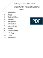 Sumbangan Kerajaan Turki Uthmaniyah