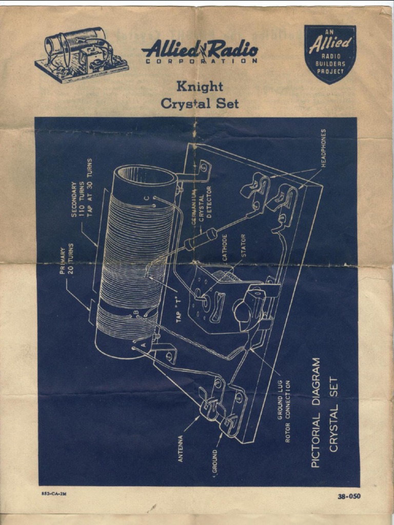 Allied Radio Knight Crystal Set (1953) WW | PDF | Receiver (Radio) | Nature
