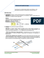 Calculo de Caudal de Agua (Natividad)