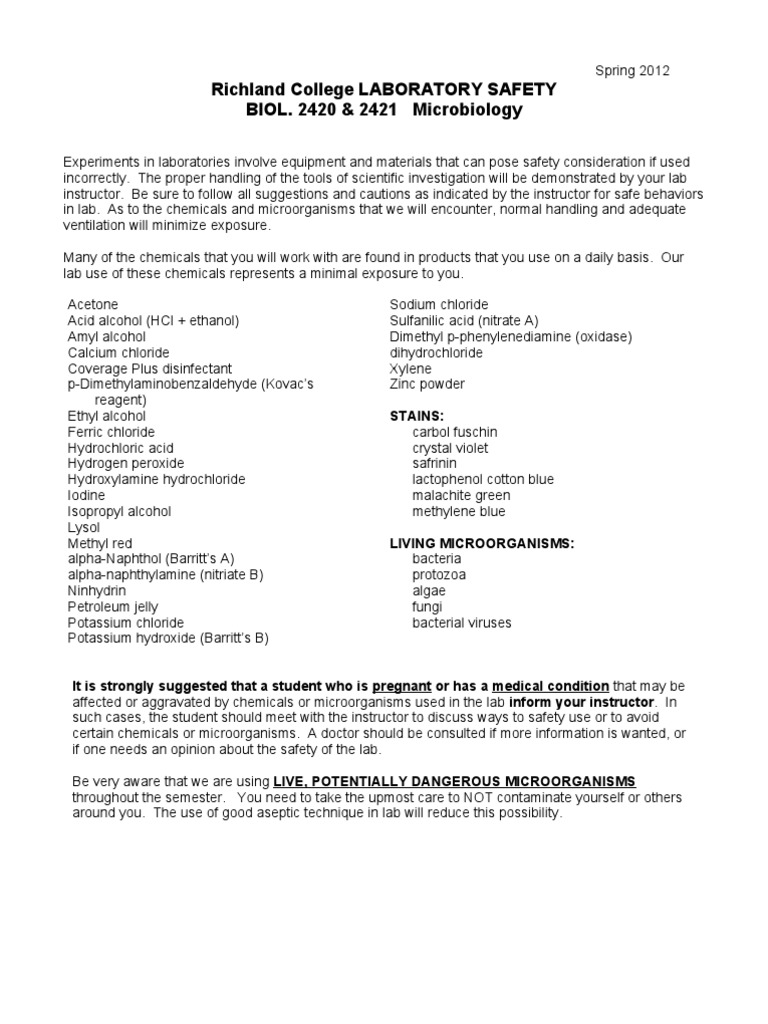 SAFETY Lab Micro | PDF | Science & Mathematics