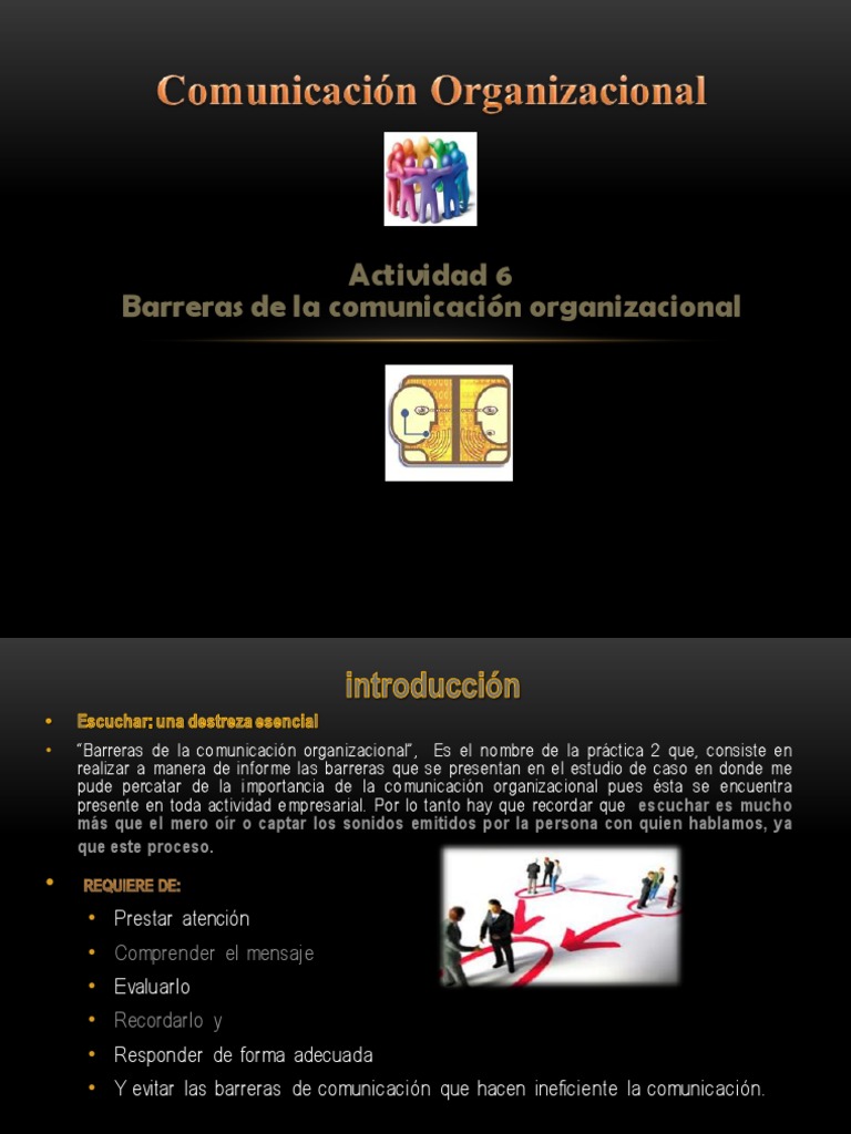 Barreras de La Comunicacion Organizacional PDF