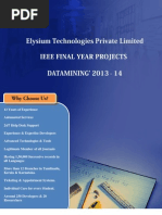 Download IEEE Projects 2013-2014 - DataMining - Project Titles and Abstracts by elysiumtechnologies SN157390080 doc pdf
