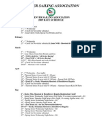 DSA 2009 Race Schedule