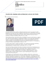 Conjur - Segunda Leitura_ Construindo relações entre professores e alunos de Direito