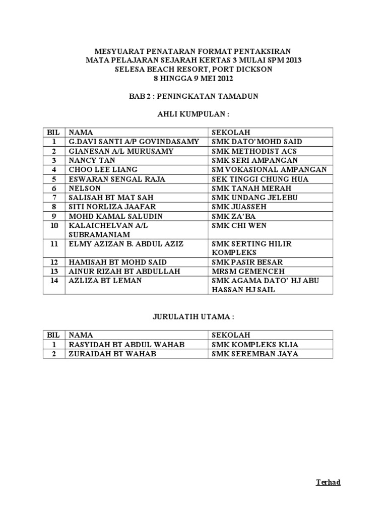 Sejarah Kertas3 Ting4 Bab2 Ns Pdf