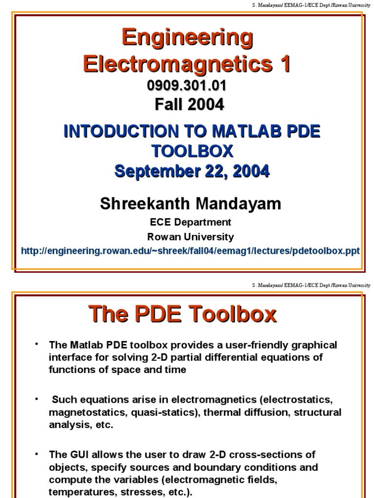 Engineering PDF Partial Differential Equation Matlab