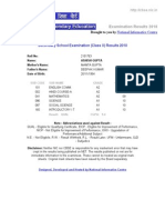 National Informatics Centre: Examination Results 2010