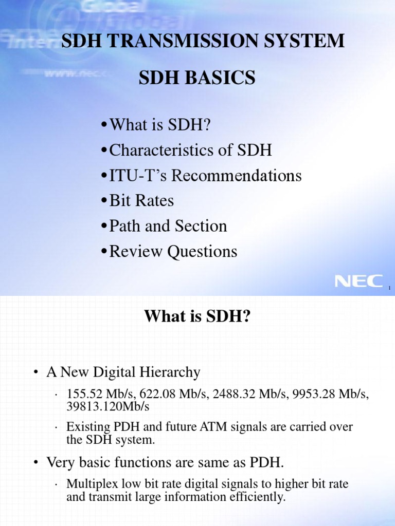 Understanding SDH in Telecommunications | PDF | Network Architecture ...