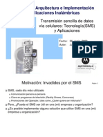Transmision Sencilla de Datos via Celulares - Tecnologia(SMS) y Aplicaciones