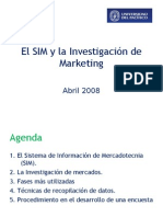 El SIM y la Investigación de Marketing