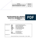 Bioseguridad en Laboratorios de Ensayos Biomedicos y Clinico