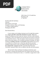 Myron Ebell - Letter To Rep Paul Broun Regarding Stratus Consulting and Bristol Bay Watershed Assessment 7-2013