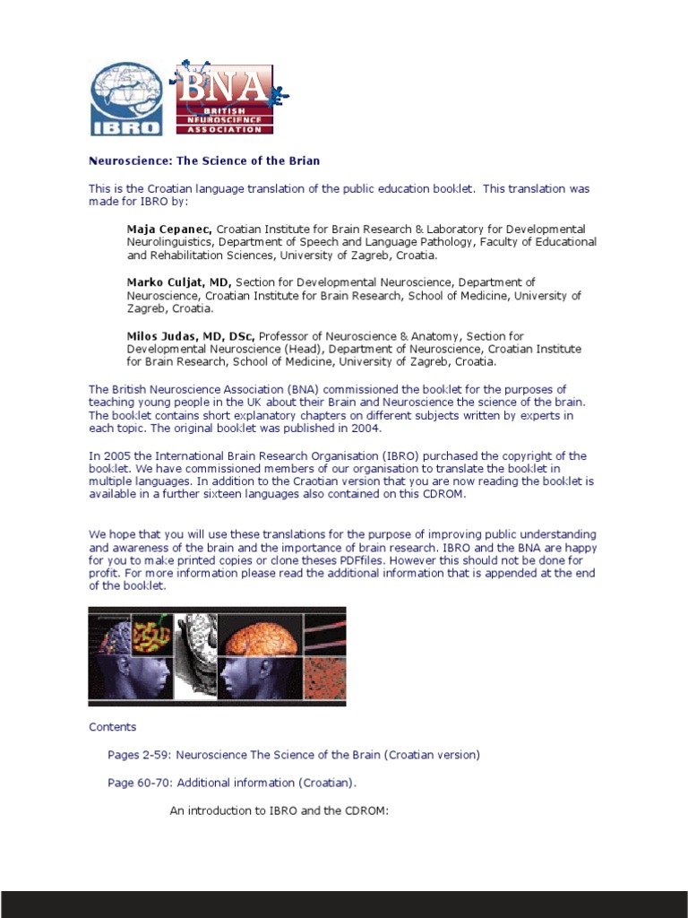 Neuroscience - Science of The Brain | PDF | Self-Improvement | Science ...