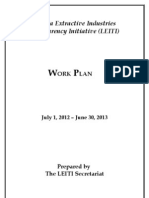 LEITI costed workplan 2012-2013