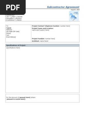Subcontractor+Agreement