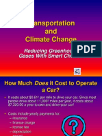 Transportation and Climate Change: Reducing Greenhouse Gases With Smart Choices