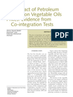 (2008) the Impact of Petroleum Prices on Vegetable Oils Prices