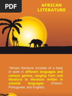 The Literature of Africa Introduction