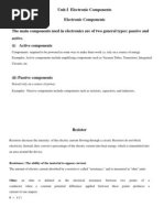 Lecture 1 Resistors