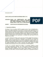 Carta Circular 13-10, Departamento de Hacienda de Puerto Rico