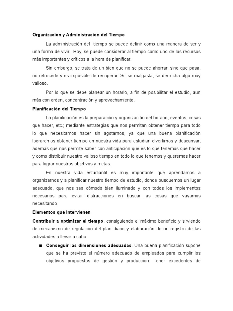 Hábitos de Estudio y Gestión del Tiempo | PDF | Planificación | Science