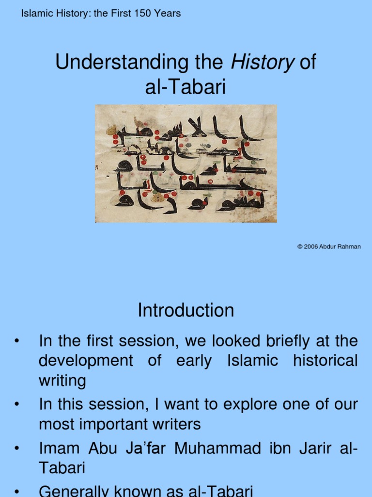 The History of Al Tabari  Edition PDF