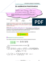 Expresiones Algebraicas Fraccionarias