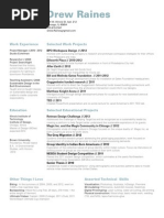 130801 Drewraines Resume