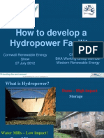  How to Develop a Hydro Power Facility. Chris Elliot, Western Renewable Energy
