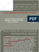 Geografia Humana - Evolucion Del Hombre en El Mundo