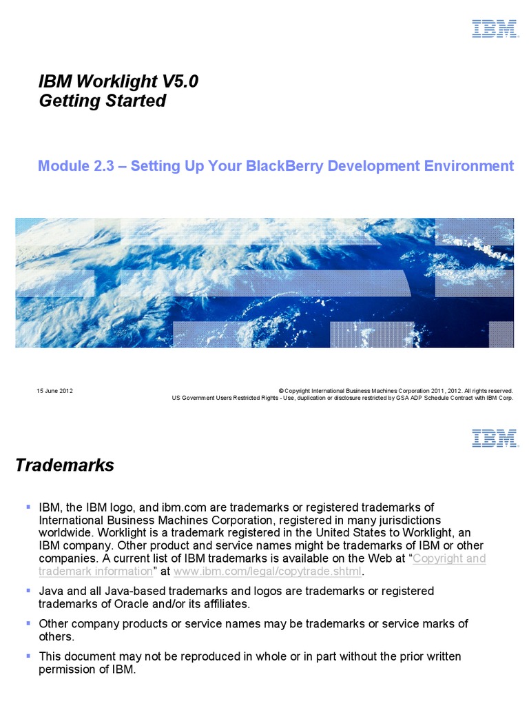 Module 02 3 - Setting Up Your BlackBerry Development Environment | PDF ...