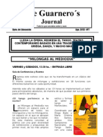 The Guarnero´s Journal 7. Agosto 13